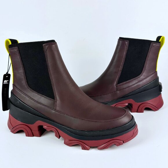New SOREL Women's Brex Chelsea Waterproof Boot Size 9 Cinder Leather NL4302-203 - Picture 9 of 13